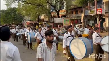 ग्यारसपुर: राष्ट्रीय स्वयंसेवक संघ का बाल सेवक पथ संचलन निकला