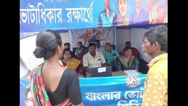 মন্তেশ্বর: বাংলার ভোট রক্ষা ক্যাম্প সাতগেছিয়ায়