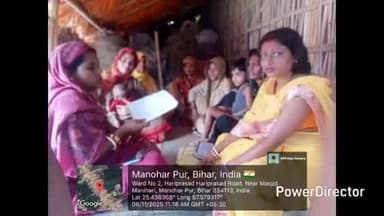 आज़मनगर: आज़मनगर: मनोहरपुर में जीविका दीदियों द्वारा मतदाता जागरूकता कार्यक्रम आयोजित