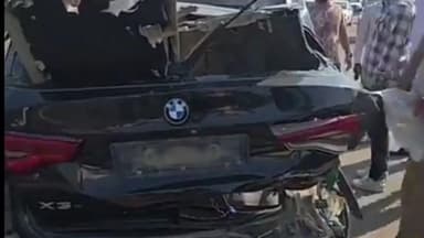 करनाल: नेशनल हाईवे पर तेज रफ्तार डंपर ने खड़ी गाड़ी को मारी टक्कर, बड़ा हादसा टला