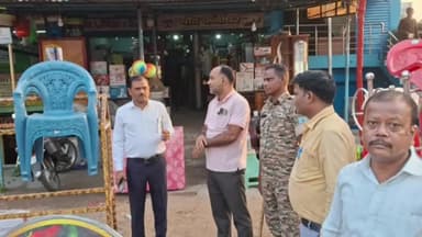 बलियापुर: बलियापुर सीओ ने बलियापुर बाजार का किया निरीक्षण, दुकानदारों को अतिक्रमण हटाने का दिया निर्देश