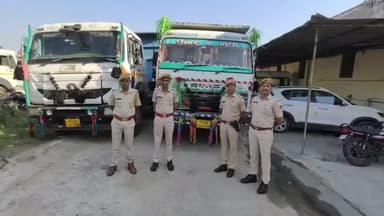 ब्यावर: ब्यावर सदर थाना पुलिस ने अवैध बजरी परिवहन में की बड़ी कार्रवाई, दो वाहन किए ज़ब्त