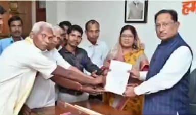 सामरी कुसमी: सामरी विधायक उद्देश्वरी पैकरा के नेतृत्व में किसान संघ ने मुख्यमंत्री से मिलकर सौंपा ज्ञापन