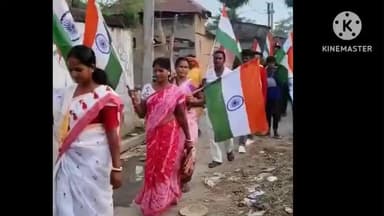 নলহাটি ২: তৈহার গ্রামে বন্দেমাতারাম গানের ১৫০ বছর পূর্তি উপলক্ষে গৌরব যাত্রায় উপস্থিত বিজেপির জেলা সম্পাদক