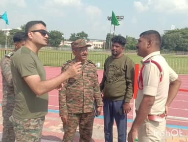 ఈనెల 10వ తేదీ నుండి జె ఎన్ ఎస్ స్టేడియంలో జరిగే ఆర్మీ రిక్రూట్మెంట్ ర్యాలీ సందర్భంగా సందర్భంగా బందోబస్తు ఏర్పాట్లను సిఐ