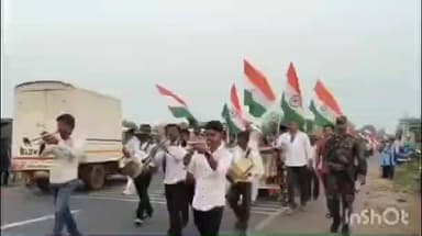 ওন্দা: বন্দেমাতরমের ১৫০ বছর; ওন্দায় জাতীয় পতাকার বর্ণাঢ্য শোভাযাত্রা, উপস্থিত বিধায়ক অমরনাথ শাখা