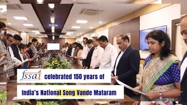 FSSAI proudly joined the nation in celebrating 150 glorious years of #VandeMataram !