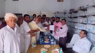 रायसिंहनगर: रायसिंहनगर में सहकारिता विभाग को मूंग की खरीद शुरू करने के लिए अतिरिक्त रजिस्टर सौंपा गया ज्ञापन