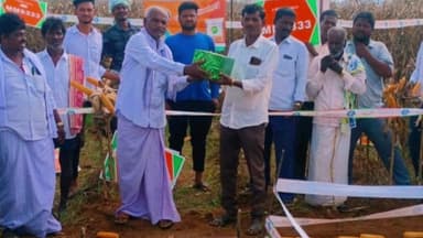 ಬಾಗೇಪಲ್ಲಿ: ಮೆಕ್ಕೆಜೋಳದಲ್ಲಿ ಉತ್ತಮ ಇಳುವರಿ ಪಡೆದ ರೈತ ಚಿನ್ನ ವೆಂಕಟರಮಣಪ್ಪ