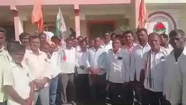 पैठण: स्वाभिमानी शेतकरी संघटनेतर्फे चोंडाळा येथील शरद सहकारी साखर कारखान्यावर धडक मोर्चा