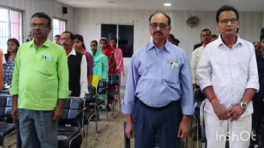 त्रिवेणीगंज: अनूपलाल यादव महाविद्यालय में वंदे मातरम् के 150 वर्ष पूर्ण होने पर सामूहिक गायन