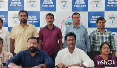 గ్రేటర్ వరంగల్ ప్రెస్ క్లబ్ లో తెలంగాణ మోడల్ స్కూల్ నూతన సంఘం ఆవిర్భావం పై మీడియా సమావేశం