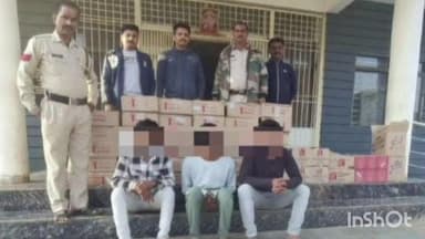 कुरवाई: कुरवाई पुलिस ने 404 लीटर अवैध शराब के साथ 3 आरोपियों को गिरफ्तार किया
