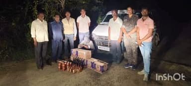 कुरखेडा: गेवर्धा -कूरखेडा मार्गावर चारचाकी वाहनासह ६० हजाराची अवैध दारूसाठा वाहतूक करताना जप्त
