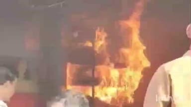 सिवनी मालवा: लोहा बाजार में स्टील की दुकान में शॉर्ट सर्किट से आग, दुकान का सामान जलकर राख