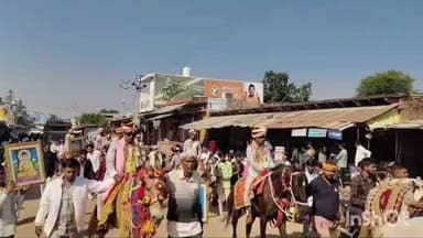 बसेड़ी: विवाह सम्मेलन में 61 जोड़े बने जीवन के हमसफर, सर्वजातीय सामूहिक विवाह सम्मेलन में शोभायात्रा बनी आकर्षण का केंद्र