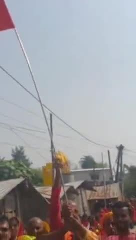 मंसूरचक: प्रखंड के नैपुर मानशाही गांव में श्री सत चंडी महायज्ञ का शुभारंभ