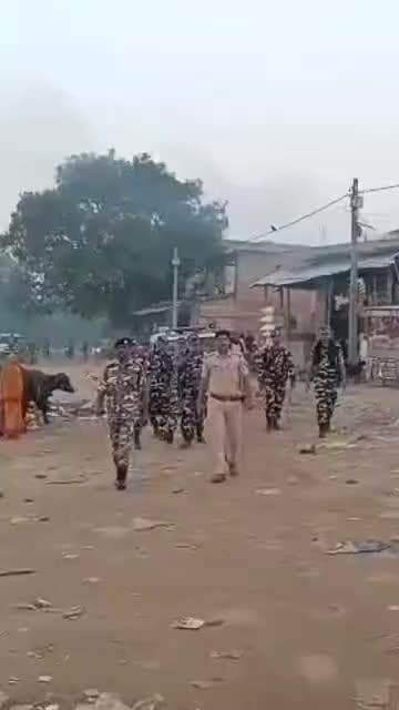 परिहार: सीमा क्षेत्र में पुलिस-SSB का फ्लैग मार्च, सीमा सील करने की दी गई जानकारी