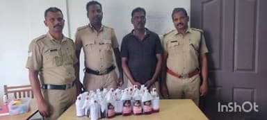 കുട്ടനാട്: 6 ലിറ്റർ മദ്യവുമായി യുവാവിനെ മങ്കൊമ്പിൽ നിന്നും പോലീസ് പിടി കുടി