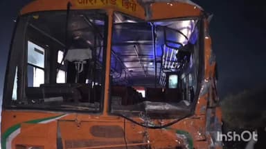 त्योंथर: सोहागी बाईपास में बस और ट्रक की टक्कर में घायल दो यात्रियों की तबीयत बिगड़ी, इलाज के लिए प्रयागराज भेजा गया