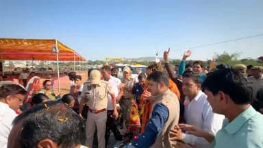 @बालमुकुंद_आचार्य के आगमन पर #किशनगढ़ में स्वागत अभिनन्दन