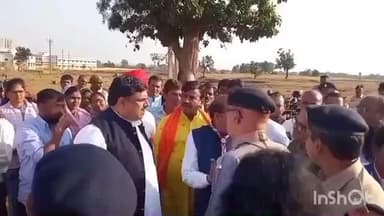 डौण्डीलोहारा: शिक्षा मंत्री गजेन्द्र यादव ने ग्राम दुधली में 9 से 13 जनवरी तक नेशनल रोवर रेंजर जंबूरी के आयोजन का किया अवलोकन