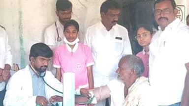 రామాయంపేట్: శివాయిపల్లిలో ఉచిత వైద్య శిబిరం, అవసరమైన వారికి ఉచితంగా వైద్య పరీక్షలు, మందులు పంపిణీ : మల్లేశం