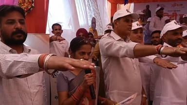 पदमपुर: सरदार वल्लभभाई पटेल और वंदे मातरम के 150 साल पूर्ण होने पर नरसिंहपुरा गांव में रन फॉर यूनिटी का आयोजन