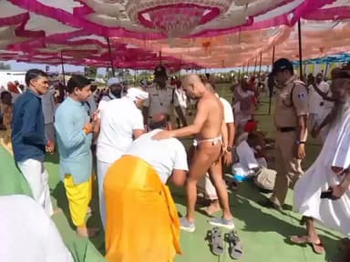 कसरावद: नर्मदा परिक्रमा यात्रा भट्टयाण बुजुर्ग पहुंची, संत समर्थ दादागुरु ने किया अखंड रामायण पाठ