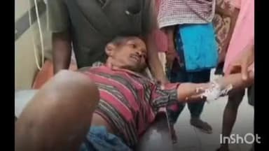 కురుపాం మండలం జి.శివడ గ్రామంలో అడవి పంది దాడిలో వ్యక్తికి గాయాలు