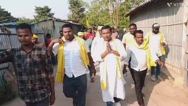 मनसाही :- जन सुराज के विधायक प्रत्याशी ने निकाला जनसंपर्क अभियान।