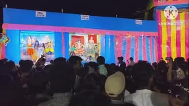 কাকদ্বীপ: রাস উৎসব উপলক্ষে কাকদ্বীপ জল ট্যাংকি মাঠে জ্যান্ত প্রদর্শন দেখার জন্য মানুষের ঢল