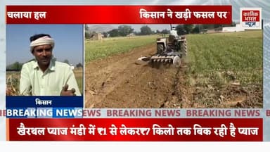 💔 प्याज के दाम से टूटा किसान! खेत में ही जोत दी पूरी फसल | Kishangarh Bas News