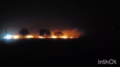 विदिशा: विदिशा में प्रतिबंध के बावजूद किसान जला रहे पराली, शनिवार शाम कई खेत धधके