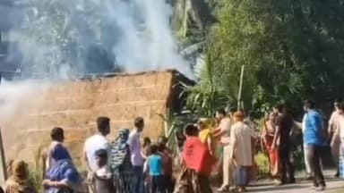 এগরা ১: বিদূরগ্রামে জমি সংক্রান্ত বিবাদের জেরে রণক্ষেত্র, অস্থায়ী ঘরের ছাউনিতে আগুন, ঘটনাস্থলে বিশাল পুলিশ বাহিনী