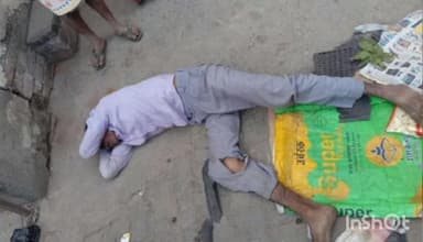 धामपुर: नहटौर के मोहल्ला जोशियान में कार की ठेली से टक्कर में ठेली सवार दो लोग घायल