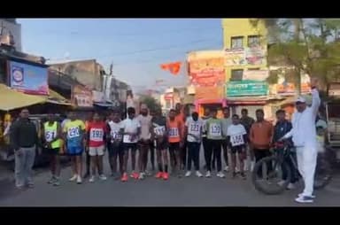 रामटेक: गांधी चौक रामटेक येथे 'रन फॉर मॅरेथॉन' स्पर्धेचे आयोजन