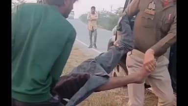 गरौठा: ग्राम कुरैठा के समीप बाइक से अनियंत्रित होकर गिरा, व्यक्ति गंभीर रूप से घायल