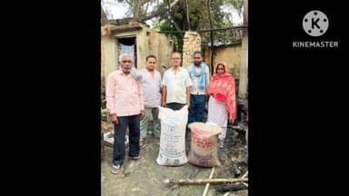 निज़ामाबाद: निजामाबाद SDM के निर्देश पर इब्राहिमपुर के आग पीड़ित को मिली सरकारी सहायता