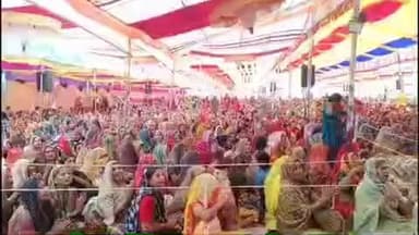 पीपलदा: तलाव गांव में चल रही भागवत कथा, कलयुग के प्राणियों के पापों का हनन करने का उत्तम साधन, उमड़ी भीड़