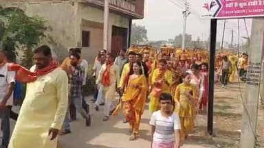 गभाना: गभाना में श्रीमद् भागवत कथा से पूर्व निकाली गई भव्य कलश यात्रा, पूरा नगर धार्मिक मय हुआ