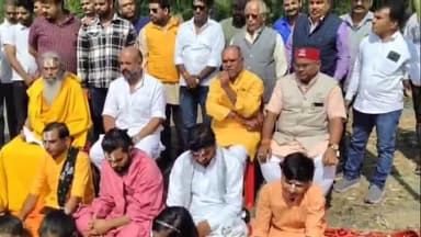 उचेहरा: खेरमाई मंदिर, उंचेहरा में 9 कुंडीय श्री लक्ष्मी महायज्ञ का भूमि पूजन हुआ