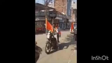 इटारसी: इटारसी के गरीबी लाइन से हिन्दू महाशक्ति संघ के नवनियुक्त पदाधिकारियों ने निकाली भगवा रैली