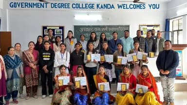 कांडा: राजकीय महाविद्यालय कांडा में उत्तराखंड राज्य के 25वें स्थापना दिवस के उपलक्ष्य में रजत जयंती समारोह का आयोजन किया गया