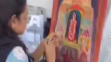 तालेड़ा: बूंदी ब्रश के कलाकारों ने बूंदी शैली के चित्रों को कैनवास पर उकेरकर आधुनिकता में पिरोया