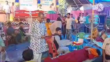 বিষ্ণুপুর ২: পঞ্চানন অঞ্চলের সুলতানগঞ্জ নিউজ স্পোর্টিং ক্লাবের রক্তদান শিবিরে উপস্থিত হন নব কুমার বেতাল