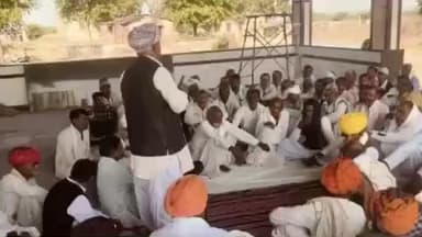 मण्डरायल: टाइगर रिजर्व प्रोजेक्ट में विस्थापित गाँवों के विरोध में श्यामपुर देवनारायण मंदिर पर 8 गाँवों की पंचायत, बनाई गई रणनीति