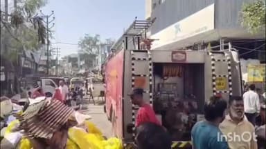 उज्जैन शहर: फाजिलपुर क्षेत्र में प्लास्टिक की दुकान में लगी भीषण आग