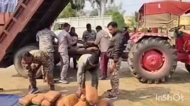 वाड्रफनगर: बasantपुर पुलिस ने अवैध गांजा तस्करी पर की बड़ी कार्रवाई, 117 किलो गांजा किया ज़ब्त