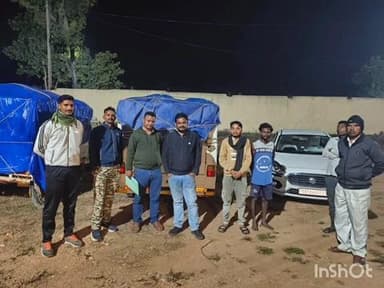 वाड्रफनगर: रघुनाथनगर में अवैध धान परिवहन पर कार्रवाई, 50 बोरी धान किया गया ज़ब्त